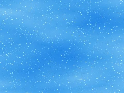 Snowfall on a blue backgrounds Stock Illustration