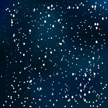 Snowfall in the blue Stock Illustration