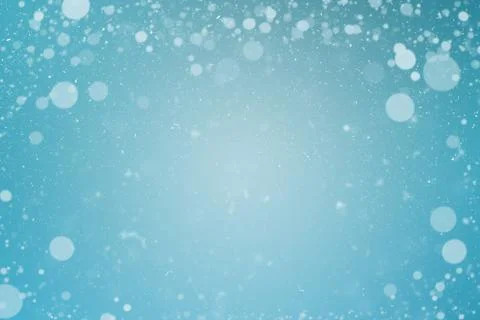 Snowfall blur spot lights on abstract background Stock Illustration