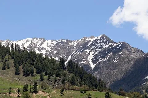 Snowfall Charm in Upper Dir Stock Photos