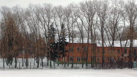 Snowfall in the city Video stock 48631455