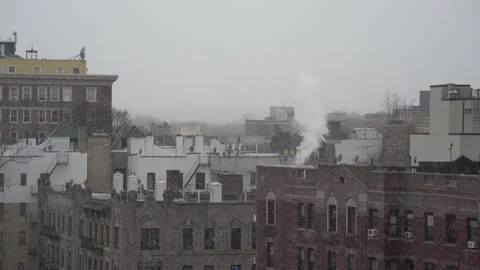 Snowfall in the city Stock Footage 265527161