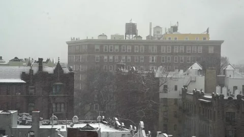 Snowfall in the city Stock Footage 265527175