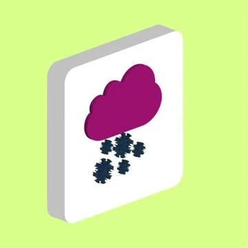 Snowfall Cloud computer symbol Stock Illustration