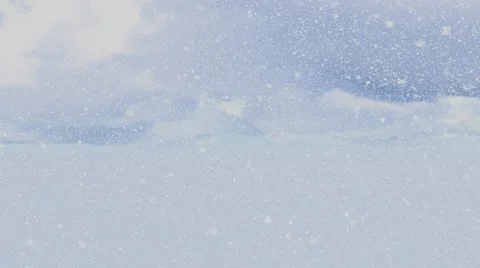 Snowfall with clouds Background Stock-Footage 57321526