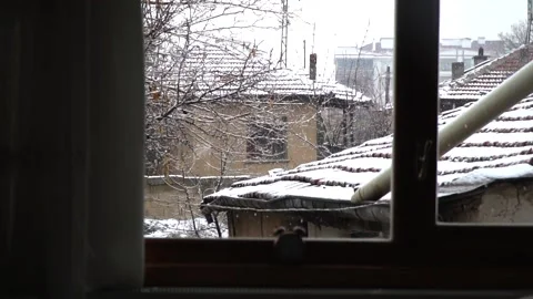 Snowfall continues Video stock 167187057