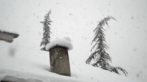 Snowfall continues Stock Footage 168532585