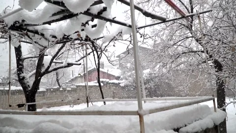 Snowfall continues Stock Footage 168951952