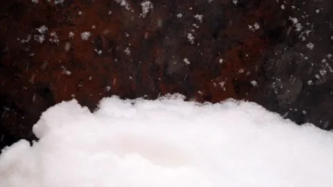 Snowfall continues Video stock 169118744