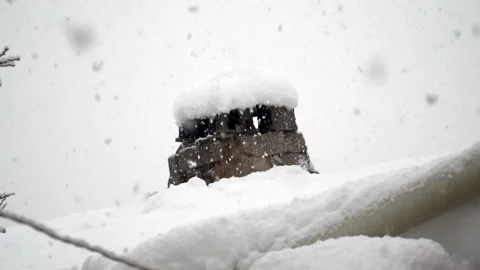 Snowfall continues Stock Footage 169371598