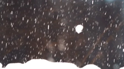 Snowfall continues Stock Footage 169372242