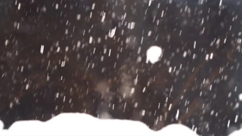 Snowfall continues Stock Footage 169372325