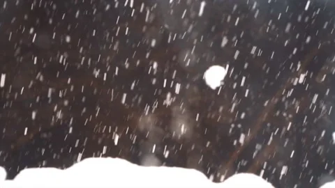Snowfall continues Stock Footage 169372350