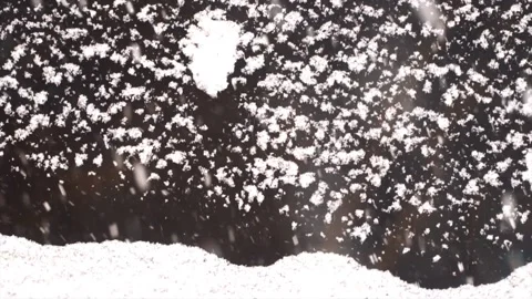 Snowfall continues Video stock 169372410