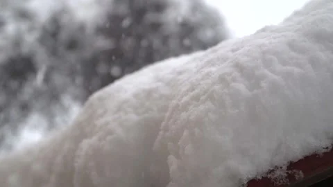 Snowfall continues Stock Footage 169419072