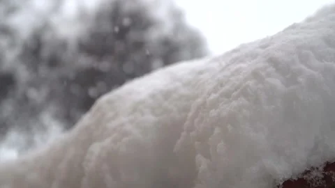 Snowfall continues Stock Footage 169419370