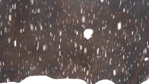 Snowfall continues Stock Footage 169420936