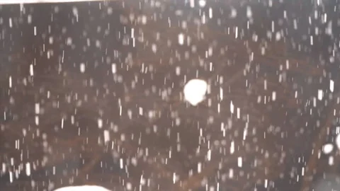 Snowfall continues Video stock 169420983