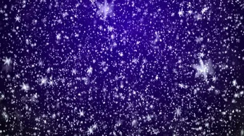 Snowfall on darkly blue background Stock Footage 8969787