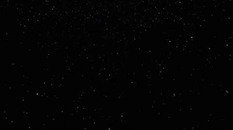 Snowfall on darkly dark background Stock Footage 68522003