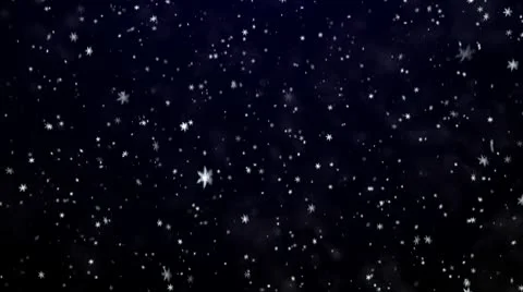 Snowfall on darkly dark blue background. Snowflakes. Stock Footage 8962075