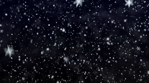 Snowfall on darkly dark blue background. Snowflakes. Stock Footage 8965437