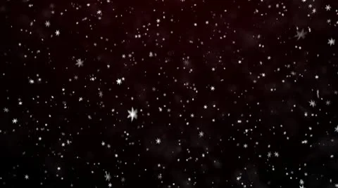 Snowfall on darkly red background Video stock 8962130