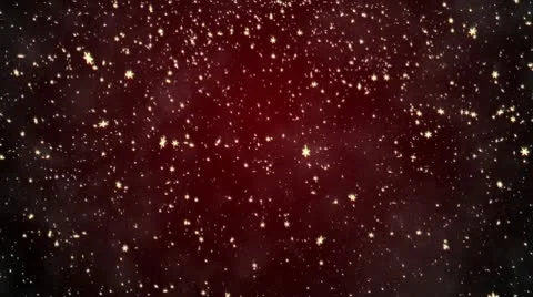 Snowfall on darkly red background Video stock 9776964