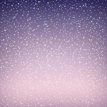 Snowfall at Dawn 스톡 일러스트