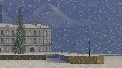 Snowfall effect backgrounds 4k Stock Footage 172548767