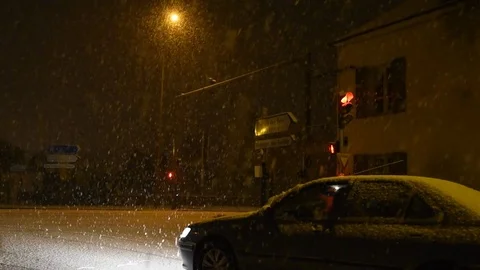 Snowfall Stock Footage 83030471