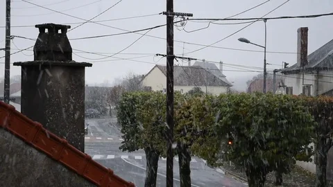 Snowfall Stock Footage 83081178