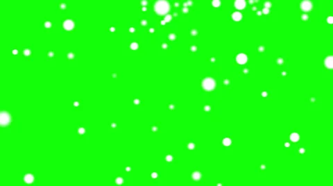 Snowfall - green background Stock Footage 68838458