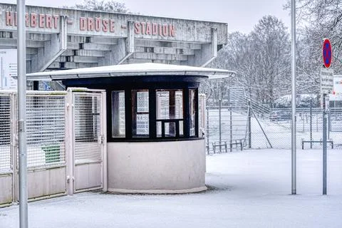 Snowfall in Hanau, Germany - #3 Stock Photos