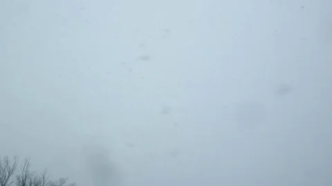 Snowfall, Heavy Winter Snow Video stock 70737678