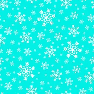 Snowfall holiday pattern Stock Illustration