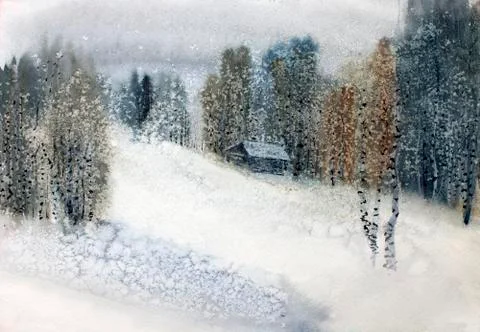 Snowfall Stock Illustration