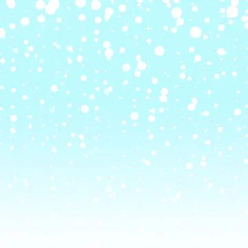 Snowfall Illustration on Blue Gradient Background Design 스톡 일러스트