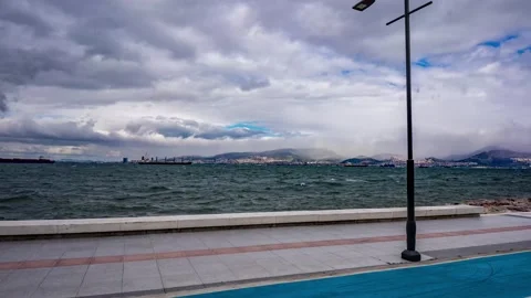 Snowfall izmir City  Stock Footage 148488027