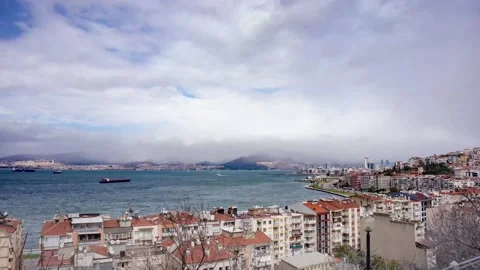 Snowfall izmir City  Video stock 148488034
