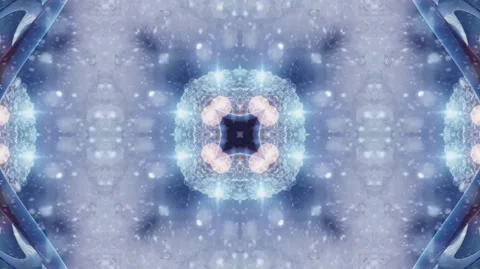Snowfall Kaleidoscope Stock Footage 244678842