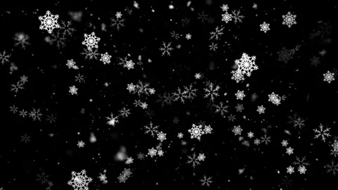 Snowfall Loop Animation for Background Use Stock Footage 333029097
