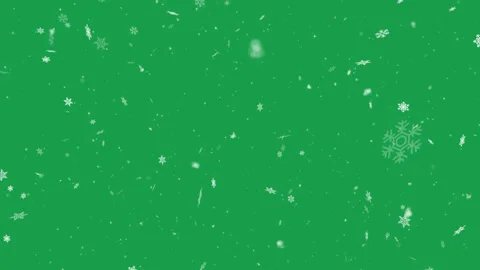 SnowFall loop Greenscreen 4K Background Stock Footage 224015872
