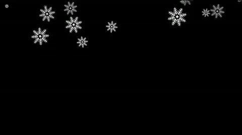Snowfall (many snowflakes, any form, speedup) Video stock 294530