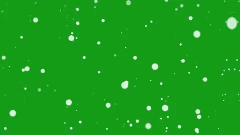 Snowfall motion graphics with green screen background Stock Footage 132377796