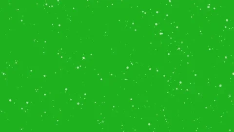 Snowfall motion graphics with green screen background Stock Footage 154535750