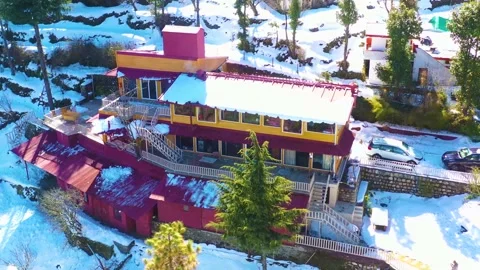 Snowfall in Mussoorie, India Stock-Footage 221814304