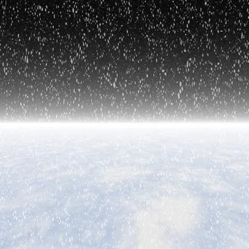 Snowfall on a night sky Illustrazione stock