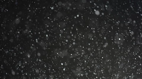 Snowfall at night in slow motion Stock Footage 322041675