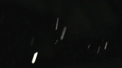 Snowfall Over Black Video stock 35825969